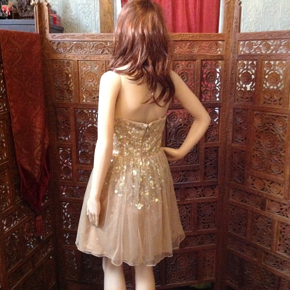 Adrianna Papell sparkly strapless evening dress, 6 - Picture 2 of 8